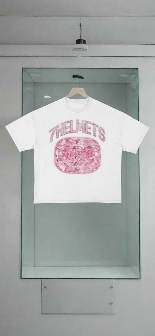 PINK EMERALD WHITE TEE